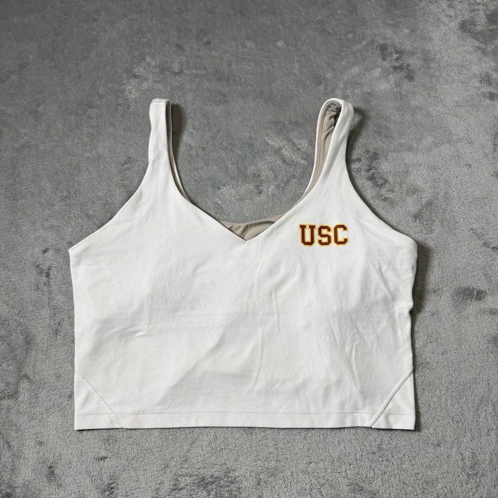 LULULEMON Red USC‎ College Align Active Running Tank Top Size 14 *NO PADS